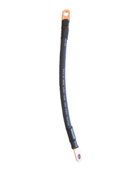 TCD 12-inch 2/0 battery cable with copper lugs, ideal for series or parallel connections by Cabin Depot.