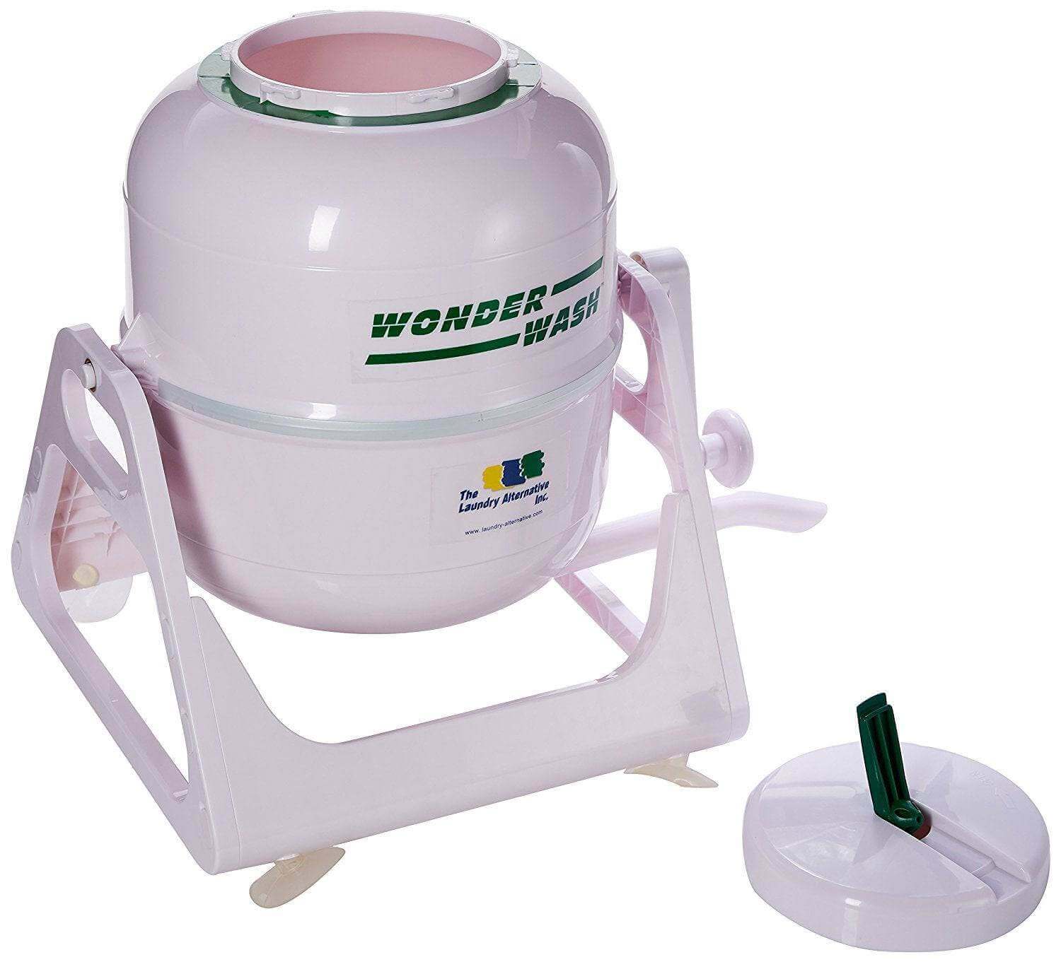 Wonderwash Portable Washing Machine from Cabin Depot, eco-friendly hand-operated washer perfect for small spaces and travel.