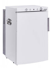 Unique 3 cu/ft 110V/12V propane fridge with freezer, top-mounted controls, ideal for cabin use - Cabin Depot exclusive.