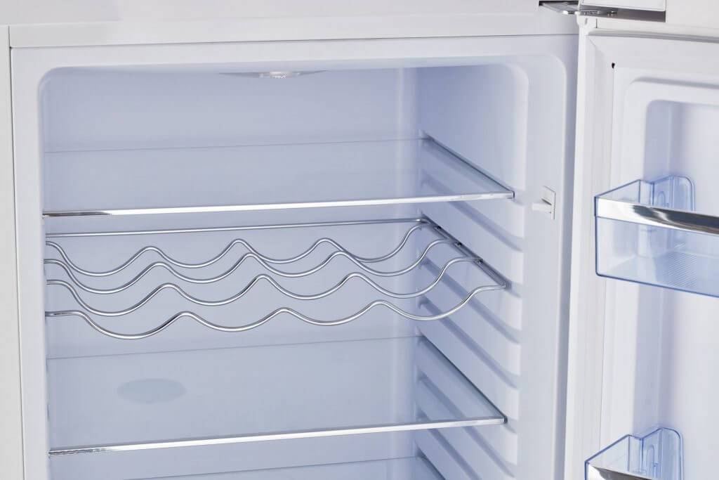 Unique 9 cu/ft Retro AC Bottom Mount Refrigerator