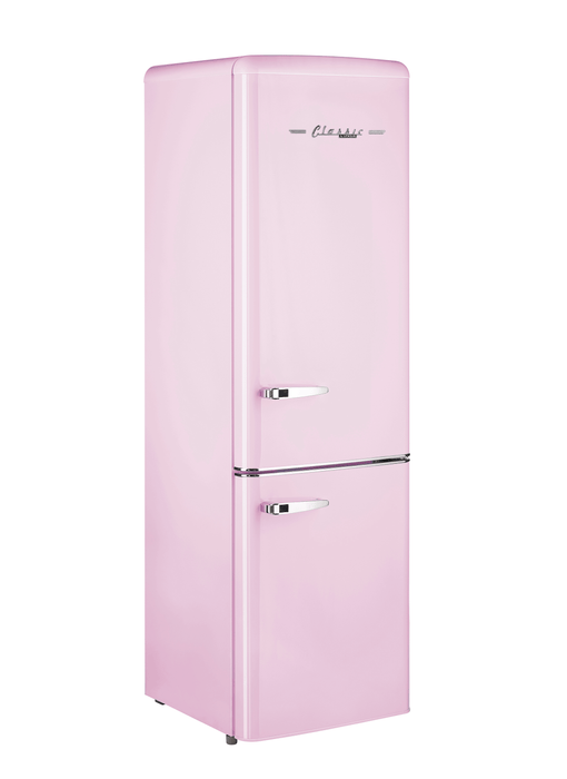 Unique 9 cu/ft Retro AC Bottom Mount Refrigerator