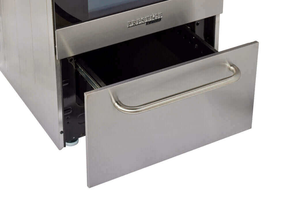 Stainless Steel Storage Drawer of Prestige Convection Electric Range from Cabin Depot