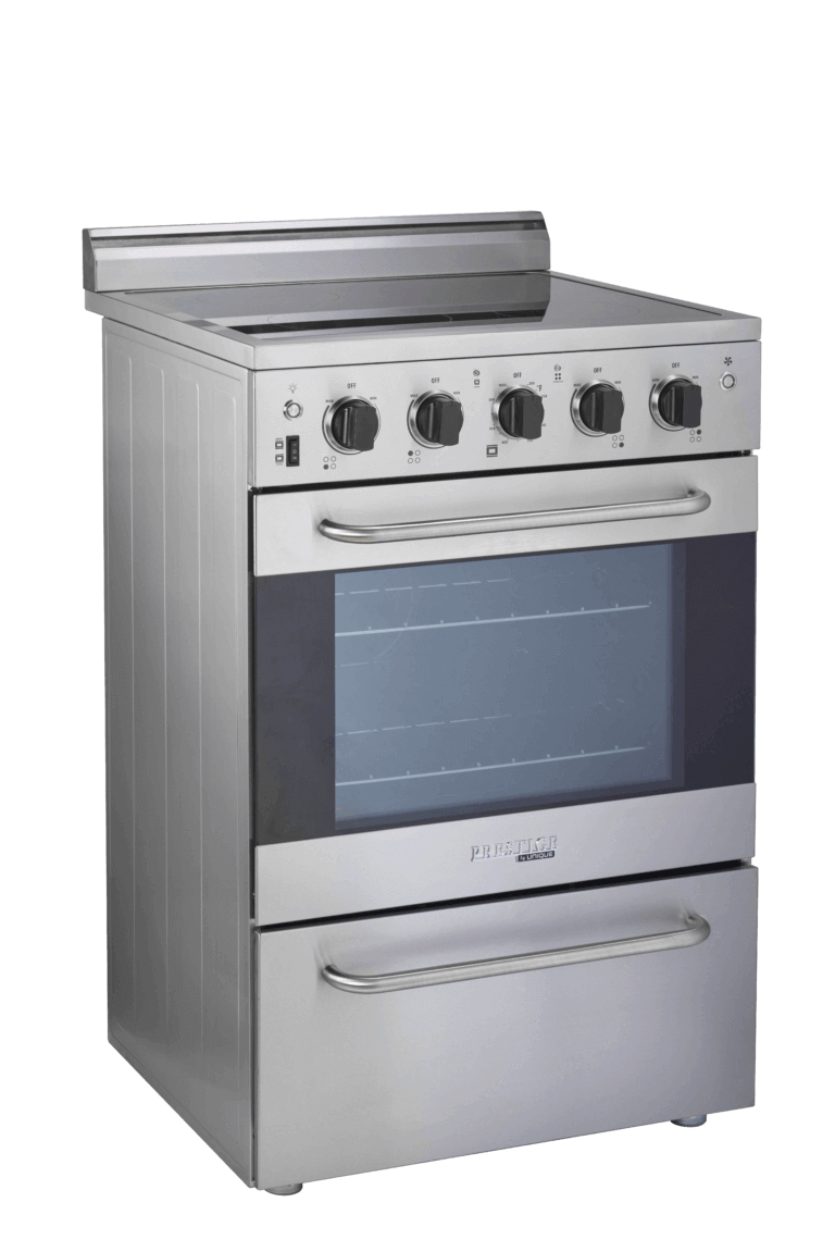 Prestige 24" Stainless Steel Convection Electric Range, SmoothTop, available at Cabin Depot