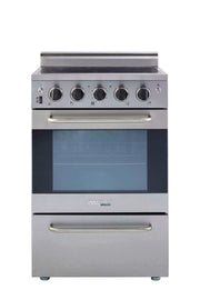 Prestige 24" Stainless Steel Electric Convection Range with SmoothTop, available at Cabin Depot, ideal for compact kitchens.