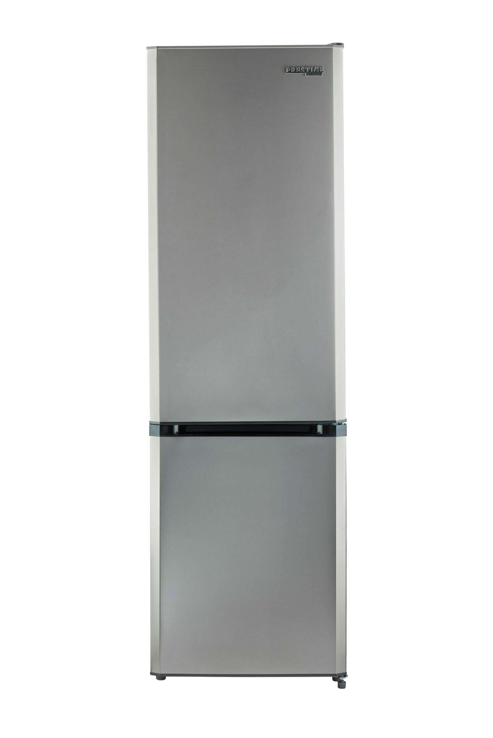 Prestige Electric Bottom Mount Refrigerator 9 Cu/Ft Stainless Steel, modern design, available at Cabin Depot for home and cabin use.