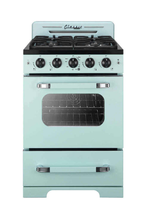 Unique 24 in. Classic Retro Convection Gas Range - by Unique