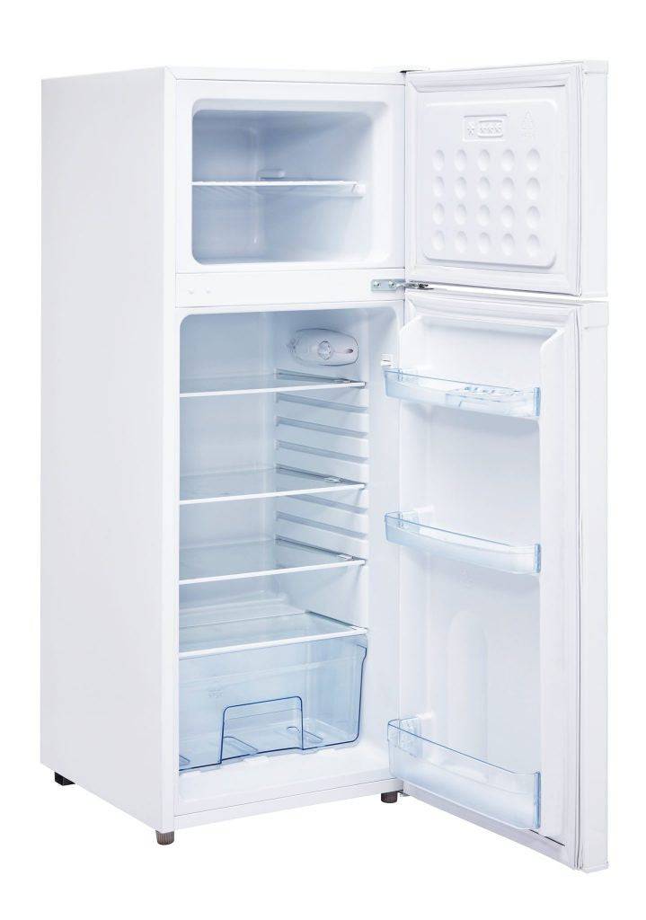 Unique 6 Cu/Ft 12/24V Solar DC Fridge With Freezer in White from Cabin Depot - Energy-efficient compact refrigerator with freezer.