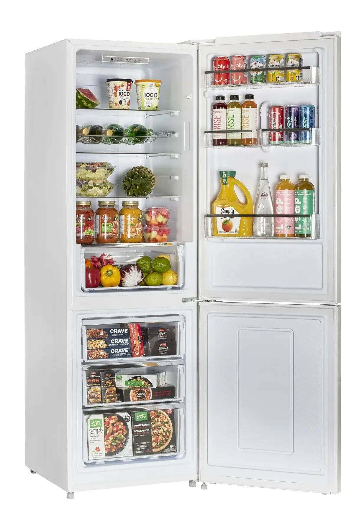 Unique 12 Cu/Ft 325L DC Bottom Mount Refrigerator with frost-free design, available at Cabin Depot for energy-efficient cooling.