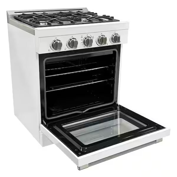 Unique 30" Classic Off-Grid Propane Range - White