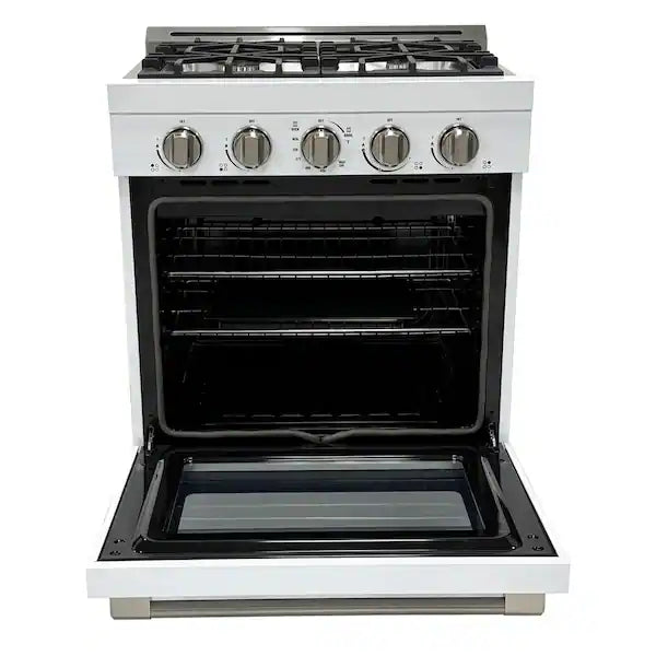 Unique 30" Classic Off-Grid Propane Range - White