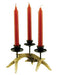 ANTLER CANDELABRA 3 CANDLES - by Wilcor