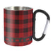 Buffalo Plaid Carabiner Mug - by Wilcor