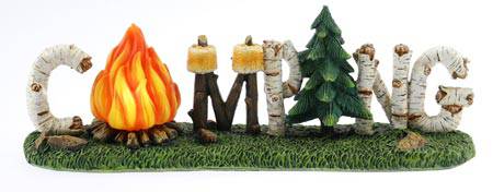 Camping Birch Word Sign Lite up - Uncategorized by Wilcor