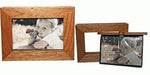 Oak album picture frame displaying a child's photograph, with an additional empty frame beside it.