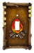 Campfire-themed single switch plate cover, polystone material, fits most light switches, 3.5" x 5.5".