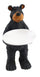 Bear standing soap dish holder with a white plate, perfect for bathrooms and kitchens.