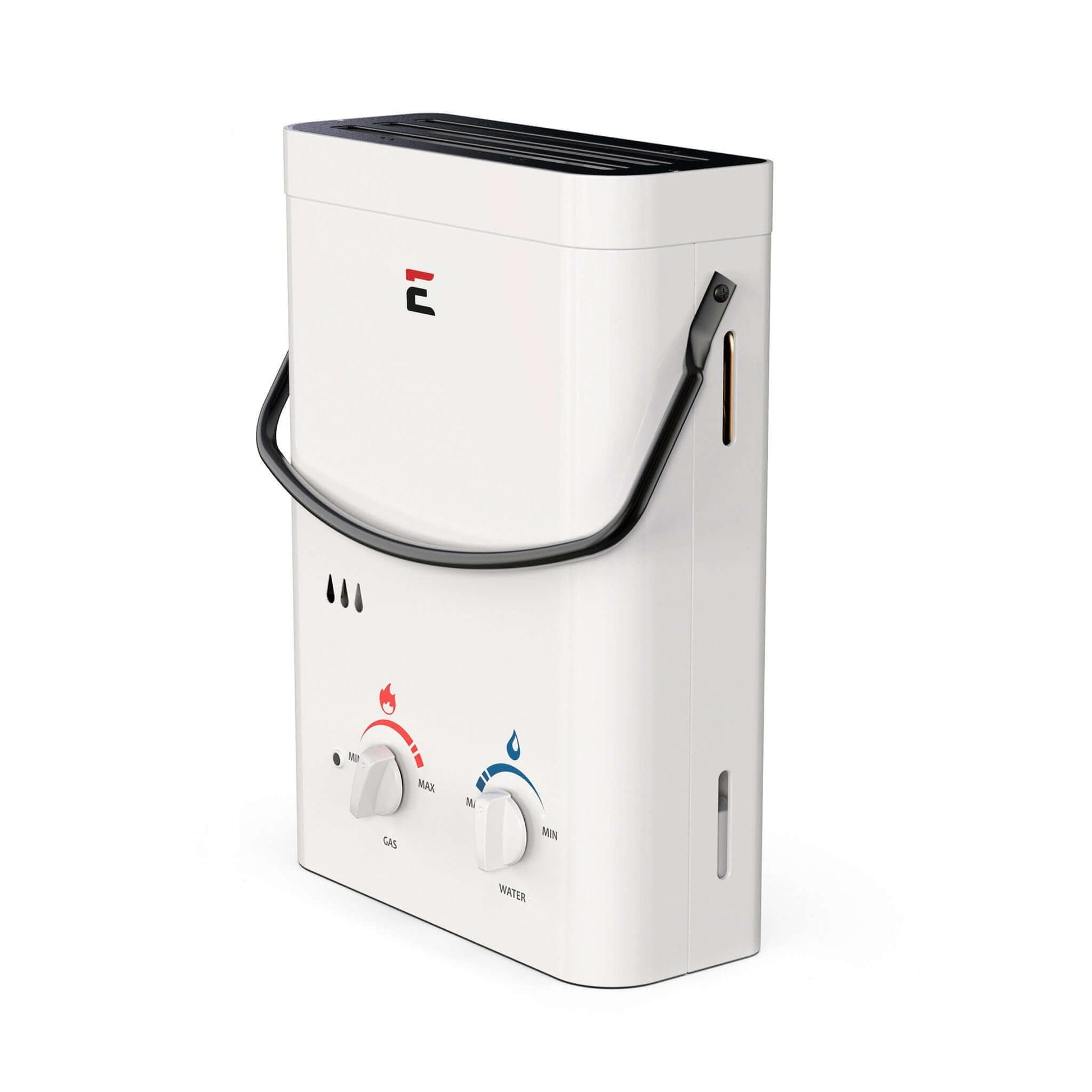 Eccotemp L5 Portable Tankless Water Heater, ideal for cabins and campsites, sold at Cabin Depot.