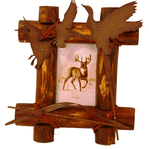 Wood with Metal Duck Frame - The Cabin Depot