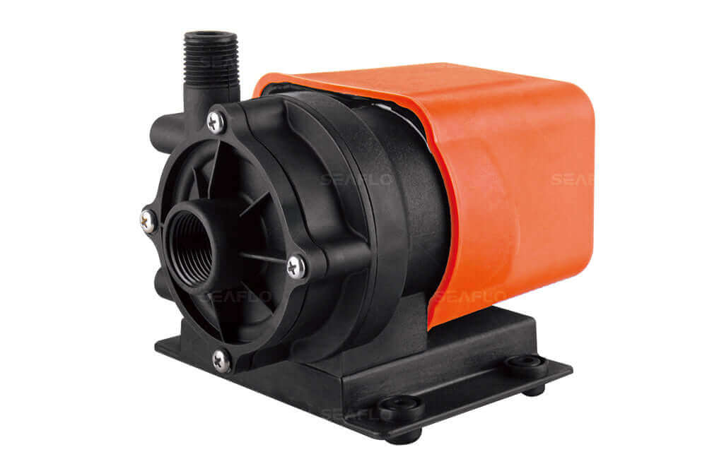 SEAFLO 115VAC 500GPH Circulation Pump SFCPA1-G500-01, available at Cabin Depot, efficient for submerged use and high-viscosity liquids.
