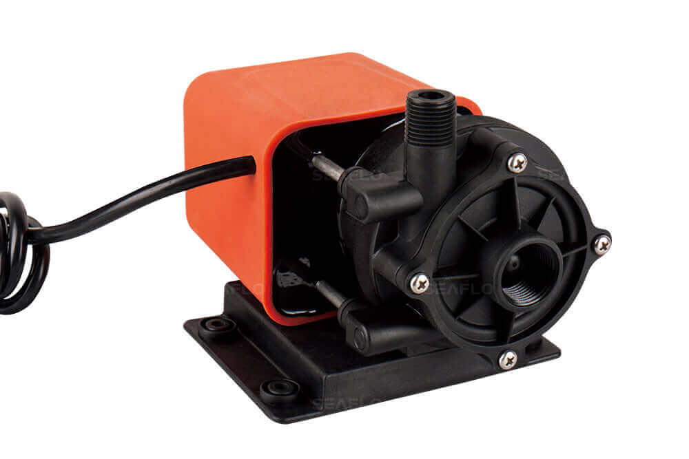 SEAFLO 115VAC 500GPH Circulation Pump, centrifugal magnetic drive, available at Cabin Depot for efficient liquid transfer.