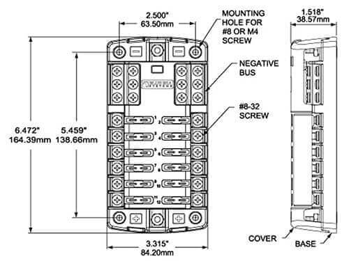 Blue Sea Systems 12 Circuit Fuse Blocks - Uncategorized by Blue Sea