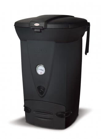 Biolan Biowaste 220 Eco Composter with adjustable ventilation system for efficient kitchen and toilet waste composting.