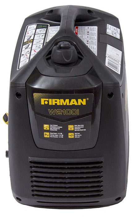 Firman Whisper Series Gas Portable Generator W01782, 2100/1700W, cETL, CARB Certified, available at Cabin Depot