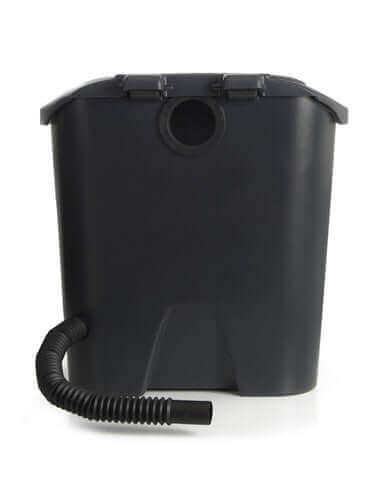 Biolan Simplett Toilet charcoal model, eco-friendly urine-separating, no power or water needed, available at Cabin Depot
