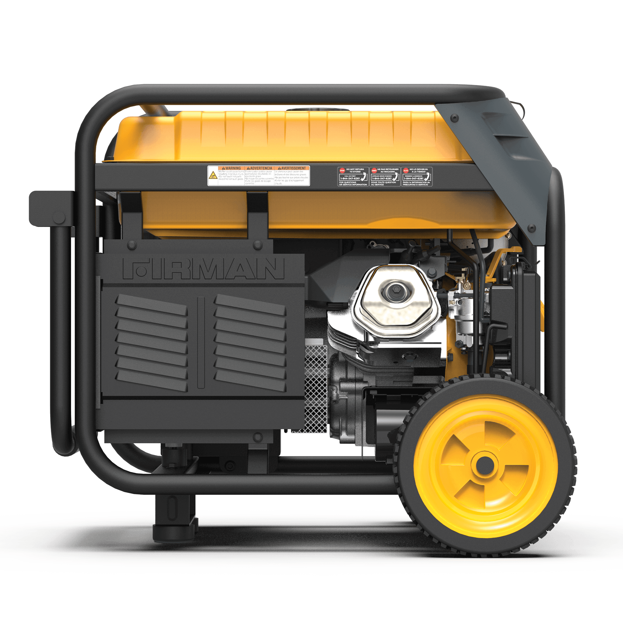 Firman Dual Fuel Portable Generator H08052, ideal for RVs and backup power, available at Cabin Depot. Engineered for any weather.