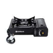 Camplux Dual Fuel Portable Camping Stove with Case, 7200 BTU Single Burner, Perfect for Outdoors - Available at Cabin Depot