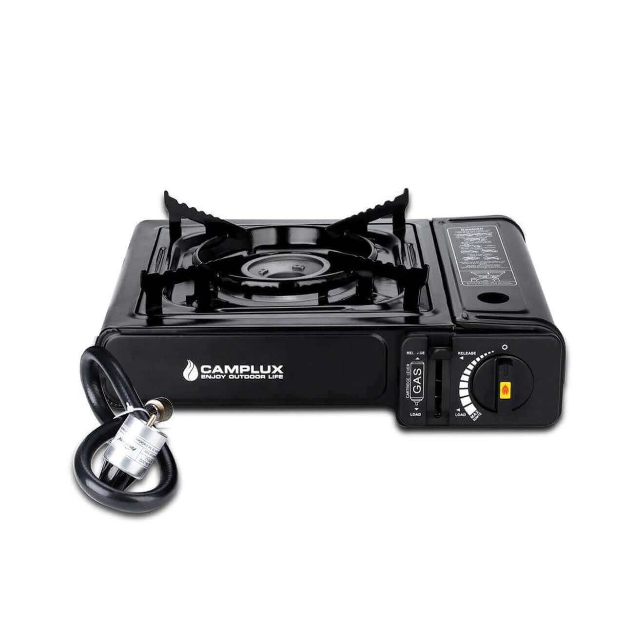 Camplux Dual Fuel Portable Camping Stove with Case, 7200 BTU Single Burner, Perfect for Outdoors - Available at Cabin Depot