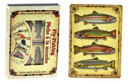 Playing Cards Trout/Fly 2 Pack — The Cabin Depot
