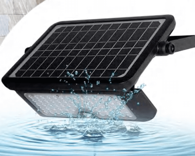 Kedron 10W LED Solar Light with Adjustable Bracket, Water-Resistant Design, Available at Cabin Depot