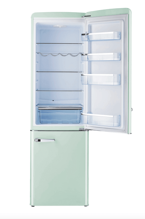 Unique 10 cu. ft. 12/24V DC Retro Solar Powered Fridge with Freezer - Refrigerators by Unique