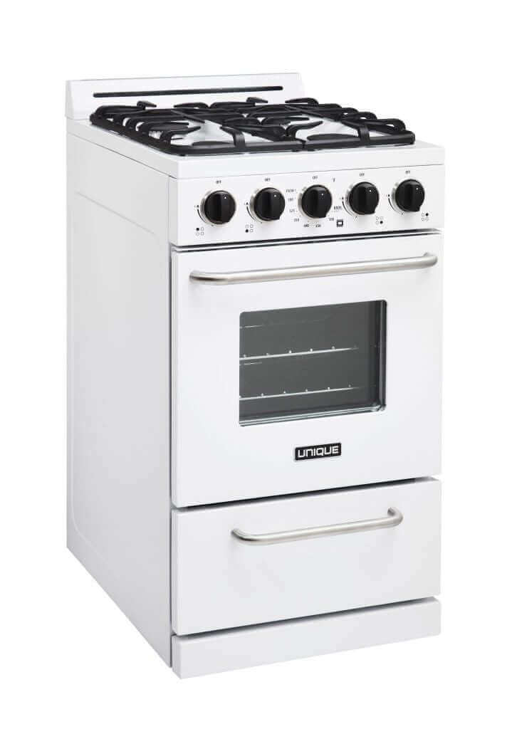 Unique 20" Propane Classic Range with cast-iron grates, off-grid battery ignition, at Cabin Depot. Modern design, affordable price.