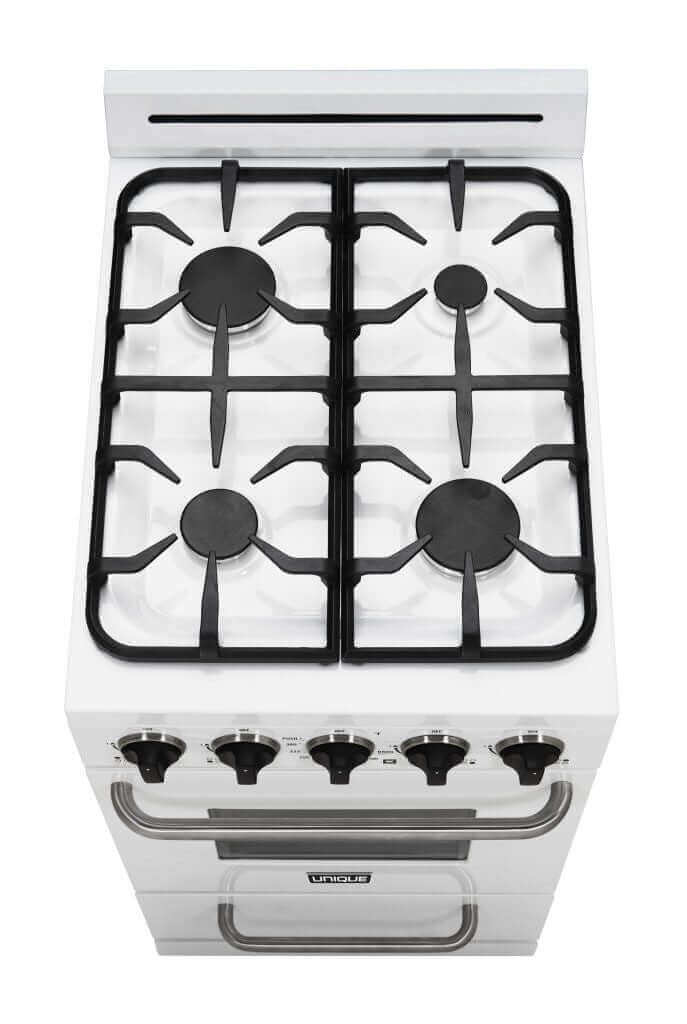 Unique 20" Propane Classic Range with cast-iron grates and sealed burners available at Cabin Depot.