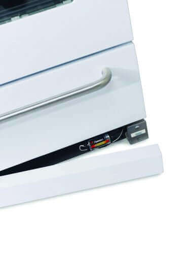 Close-up of Unique 20" Propane Classic Range ignition system, available at Cabin Depot, perfect for off-grid living and easy cooking.