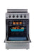 Unique 24" Prestige Convection Electric Range stainless steel with smooth glass cooktop and hot burner indicator - Cabin Depot