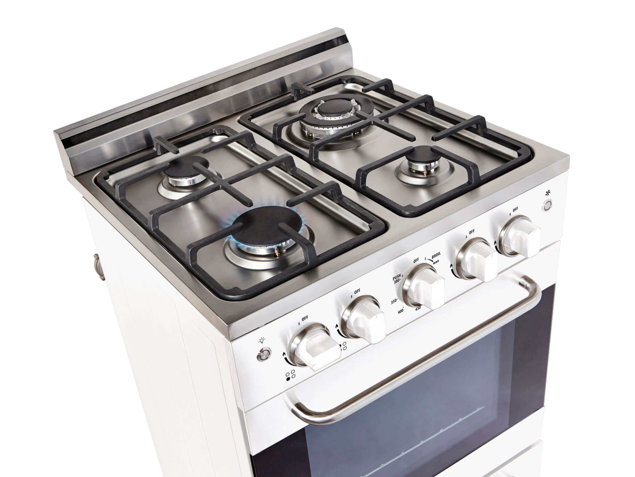 Unique Prestige 24" Convection Gas Range with electric ignition, ideal for compact spaces - Cabin Depot