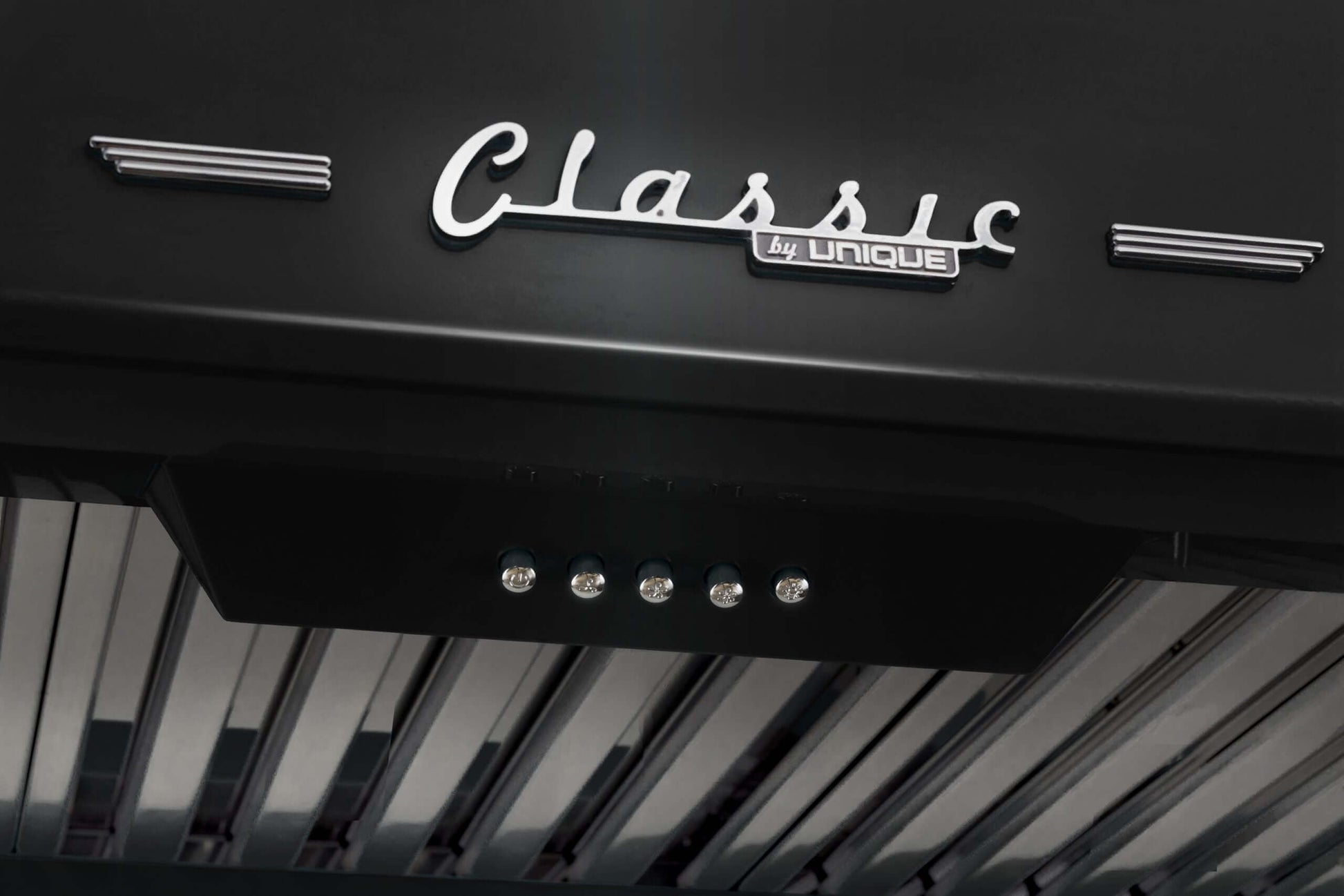 Unique 24" Classic Retro Range Hood for cooking, available at Cabin Depot. Features powerful motor and LED lights in retro design.