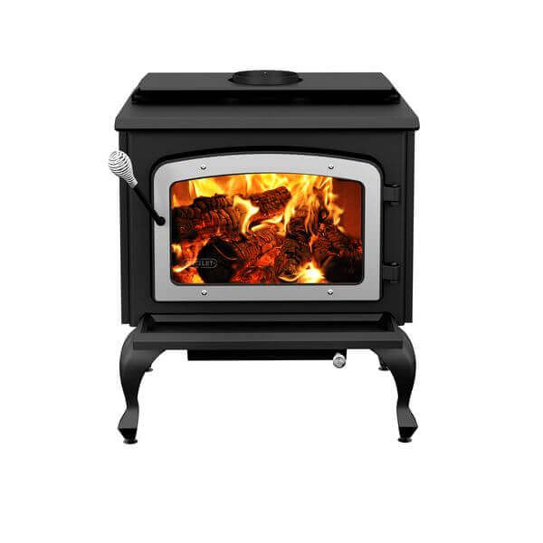 Drolet Escape 1800 Wood Stove on Legs with Nickel Door - Cabin Depot