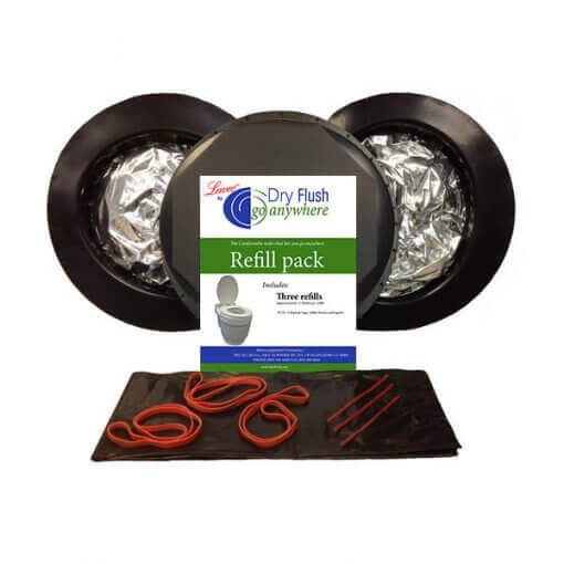 Laveo Dry Flush Refill Pack for Portable Toilet - Cabin Depot