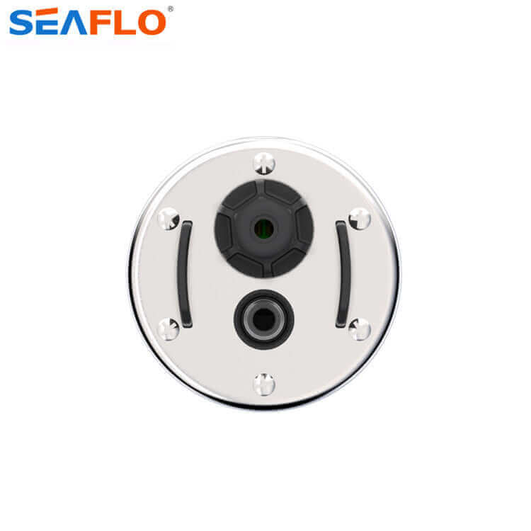 SEAFLO 24V 103GPH Submersible Pump, ideal for remote water pumping, available at Cabin Depot. Durable, efficient 100-foot depth operation.