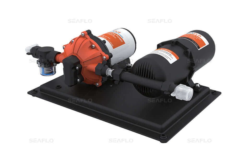 SEAFLO 12V 5.5GPM 51 Series Water Pressure System for Cabin Depot installations.